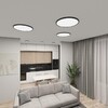 Миниатюра фото потолочный светодиодный светильник denkirs thin dk6522-bk | 220svet.ru