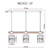 Миниатюра фото подвесной светильник myfar olivia mr1831-3p | 220svet.ru