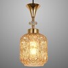 Миниатюра фото подвесная люстра reluce 02003-0.9-09 amber | 220svet.ru