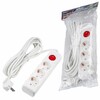 Миниатюра фото удлинитель uniel ultra 3гн х 5м с/з s-gcu3-5b white ul-00010018 | 220svet.ru