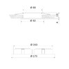 Миниатюра фото встраиваемый светильник elektrostandard 1091/2 mr16 белый a047722 | 220svet.ru