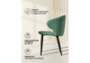 Миниатюра фото стул на металлокаркасе woodville алсисар катания изумруд / черный 469974 | 220svet.ru