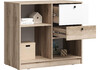 Миниатюра фото комод woodville кинд тб-01 супермат белый / дуб делано 586731 | 220svet.ru