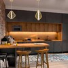 Миниатюра фото подвесной светильник crystal lux cuadra sp15w led gold | 220svet.ru