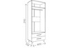 Миниатюра фото шкаф woodville мариус дуб баррик / белый матовый 402334 | 220svet.ru