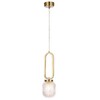Миниатюра фото подвесной светильник crystal lux carolina sp1 v2 brass | 220svet.ru