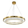 Миниатюра фото подвесной светодиодный светильник indigo riva 12045/1p brass v000102l | 220svet.ru