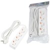 Миниатюра фото удлинитель uniel ultra 4гн х 3м с/з s-gcu4-3 white ul-00010006 | 220svet.ru