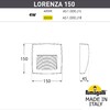 Миниатюра фото светильник для подсветки лестниц накладной fumagalli lorenza 150 as1.000.000.axj1l | 220svet.ru
