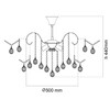 Миниатюра фото потолочная люстра mw-light жемчуг 8 232016306 | 220svet.ru