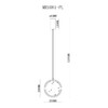 Миниатюра фото подвесной светодиодный светильник myfar lora mr1081-pl | 220svet.ru