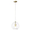 Миниатюра фото подвесной светильник crystal lux luisa sp1 brass/transparent | 220svet.ru