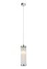 Миниатюра фото подвесной светильник crystal lux sp1 d100 chrome/transparente | 220svet.ru