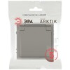 Миниатюра фото розетка эра arktik 16-2103-07 с заземлением 2p+e schuko со шторками с крышкой 16а-250в титан б0070440 | 220svet.ru