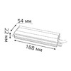 Миниатюра фото блок питания gauss 150w 24v ip66 202022150 | 220svet.ru