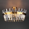 Миниатюра фото потолочная люстра eurosvet steccato 10111/8 золотая бронза/прозрачный хрусталь strotskis | 220svet.ru