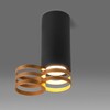 Миниатюра фото потолочный светильник elektrostandard dln102 gu10 черный/золото a047747 | 220svet.ru