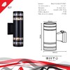 Миниатюра фото настенный светильник reluce 86227-9.2-002ct 2*e27 bk | 220svet.ru