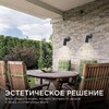 Миниатюра фото уличный настенный светильник apeyron grafite 11-117 | 220svet.ru