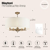 Миниатюра фото подвесная люстра maytoni anna h007pl-05g | 220svet.ru