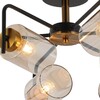 Миниатюра фото потолочная люстра illumico il8248-6cou-79 bk gd | 220svet.ru