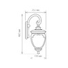 Миниатюра фото уличный настенный светильник elektrostandard andromeda d (glyf-8024d) a027996 | 220svet.ru
