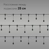 Миниатюра фото белт-лайт unibelt 10м, провод черный каучук, шаг 25 см, 40 подвесных патронов, ip65 ltc ubl10m/40l-1 | 220svet.ru