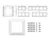 Миниатюра фото рамка 2-постовая ambrella volt alfa line af110122 | 220svet.ru