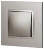 Миниатюра фото выключатель эра elegance 14-1101-16 , 10ах-250в, титан б0065782 | 220svet.ru