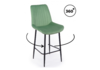 Миниатюра фото барный стул вращающийся woodville седа 360 фисташковый (zd 651) / черный 632613 | 220svet.ru