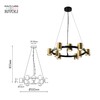Миниатюра фото подвесная люстра rivoli chloe 3153-309 б0057929 | 220svet.ru