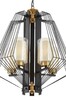 Миниатюра фото подвесная люстра lumina deco canti ldp 1244-5 bk+md | 220svet.ru