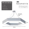 Миниатюра фото подвесной светодиодный cветильник эра hexagon spo-124-w-40k-051 51вт 4000к белый б0050556 | 220svet.ru