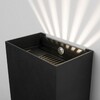 Миниатюра фото уличный настенный светодиодный светильник elektrostandard sole 35149/d черный a058892 | 220svet.ru