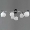 Миниатюра фото потолочная люстра на штанге illumico il0638-6csq-24 cr bk libra | 220svet.ru