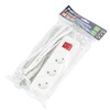 Миниатюра фото удлинитель uniel 3гн х 2м б/з s-cu3-2b white ul-00009994 | 220svet.ru