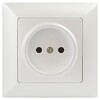 Миниатюра фото розетка эра intro solo 2p 16a 250v перламутровый 4-201-06 б0053646 | 220svet.ru