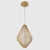 Миниатюра фото подвесной светильник crystal lux cuadra sp18w led gold | 220svet.ru