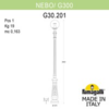 Миниатюра фото парковый фонарь fumagalli nebo/g300. g30.202.000.wye27 | 220svet.ru
