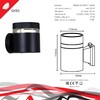 Миниатюра фото настенный светильник reluce 86226-9.2-001ct gx53 bk | 220svet.ru