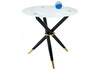 Миниатюра фото стол стеклянный rock white / black | 220svet.ru