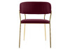 Миниатюра фото стул на металлокаркасе woodville kamelia 1 wine red / gold 15717 | 220svet.ru