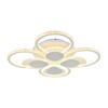 Миниатюра фото потолочная светодиодная люстра profit light 5891/4+4b wht | 220svet.ru