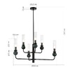 Миниатюра фото подвесная люстра st luce medea sl1244.403.06 | 220svet.ru