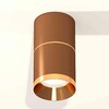 Миниатюра фото комплект накладного светильника ambrella light techno spot xs7404061 scf/pyg кофе песок/золото желтое полированное (c7404, a2072, c7404, n7034) | 220svet.ru
