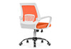 Миниатюра фото компьютерное кресло woodville ergoplus orange / white 15373 | 220svet.ru