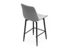 Миниатюра фото барный стул woodville алст к крутящийся светло-серый / черный 502282 | 220svet.ru