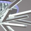 Миниатюра фото потолочная светодиодная люстра reluce 09824-3.3-4+4c cr (rgb) | 220svet.ru