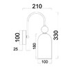 Миниатюра фото бра escada ode 686/1a chrome | 220svet.ru