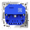 Миниатюра фото розетка встраиваемая с заземлением и защитными шторками, 16а, с usb, a+a voltum s70 vls040404 (шелк) | 220svet.ru